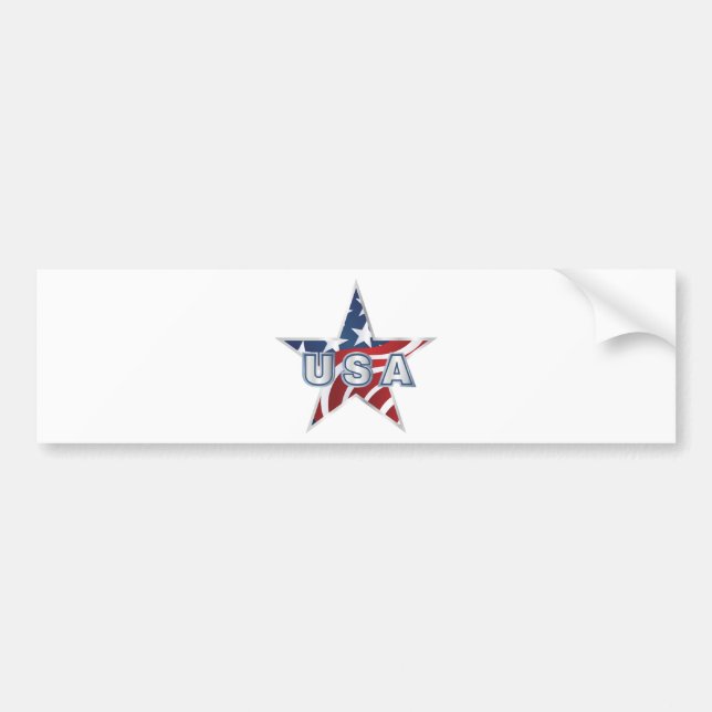 USA Star Bildekal (Framsidan)