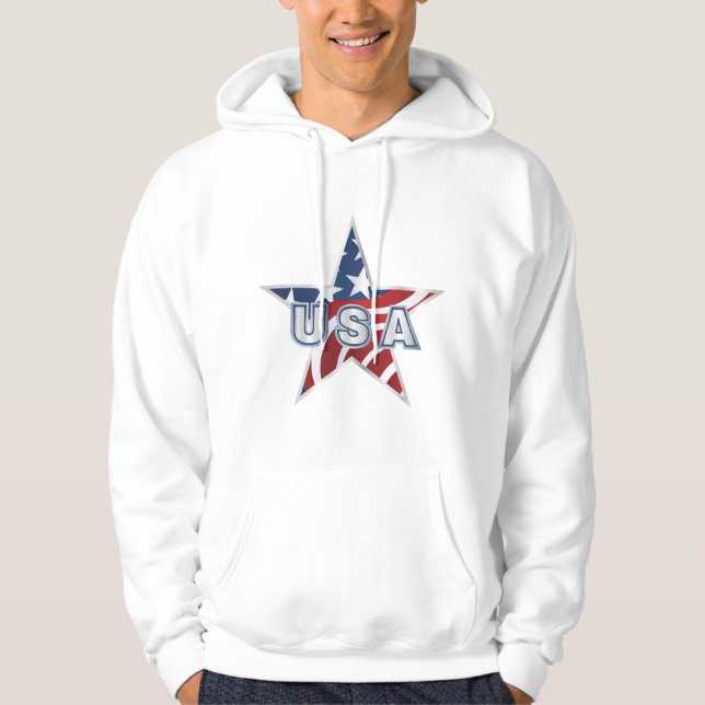 USA Star Hoodie (Framsida)