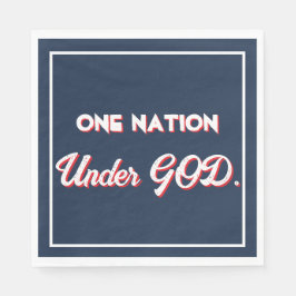 USA Star "one nation under God" Pappersservett