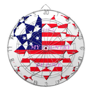 USA Star Spangled Kärlek Mitt Land i Kärlek Darttavla