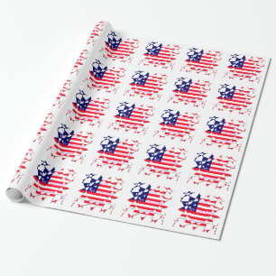 USA Star Spangled Kärlek Mitt Land i Kärlek Presentpapper
