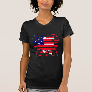 USA Star Spangled Kärlek Mitt Land i Kärlek Tröja