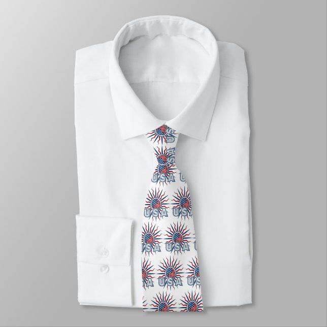 USA Starburst Yin Yang Tie Slips (Bunden)