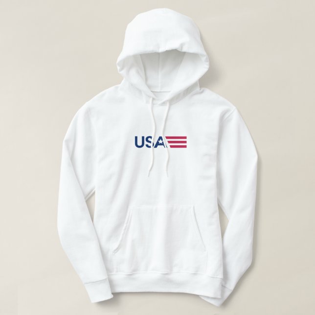 USA Stars and Stripes Hoodie (Design framsida)