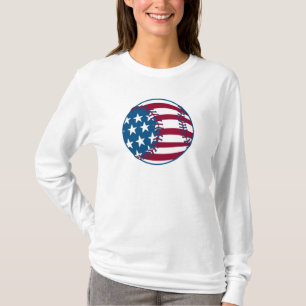 USA Stars och stripes Baseball Tee Shirt