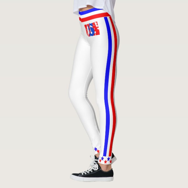 USA Stars och stripes (cust) Leggings (Vänster)