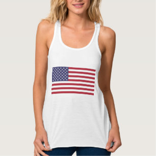 USA Stars och stripes (Flagga i Förenta Stater) Linne Med Racerback