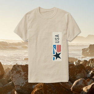 USA Stars och stripes Graphic T Shirt