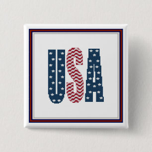 USA stars och stripes knäppas Knapp