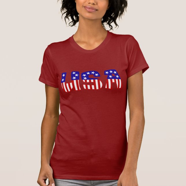 USA STARS OCH STRIPES T-SHIRT (Framsida)