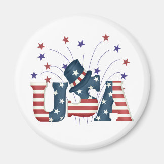 USA Stars och stripes T-shirts och gåvor Magnet