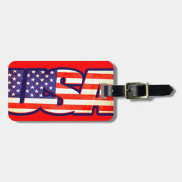 USA Stars & rand America flagga Bagagetagg Bagagebricka