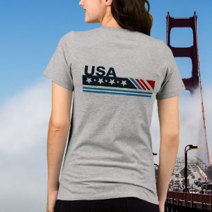 USA Stars Rand Graphic T-Shirt