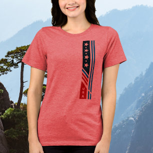 USA Stars Rand Graphic T-Shirt