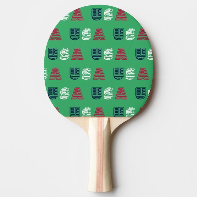 USA Stars + Rand Pingisracket (Framsidan)