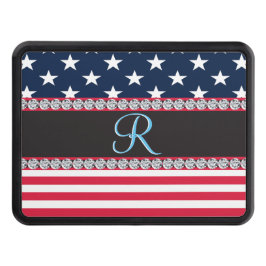 USA Stars Rand Script Monogram Dazzling Dragkroksskydd