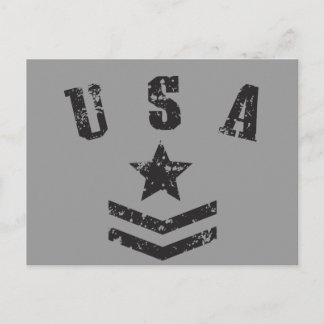 USA Stars & Rand Vykort