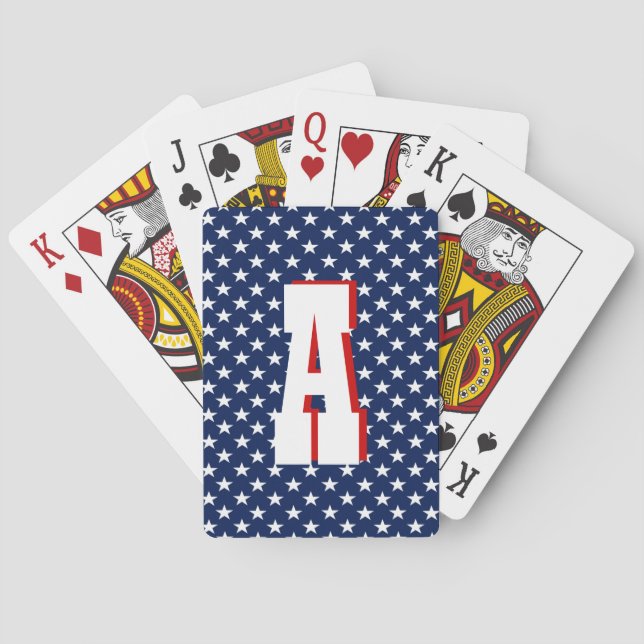USA Stars Spelkort (Baksidan)
