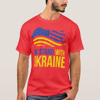 Usa Stat med Ukraina T Shirt