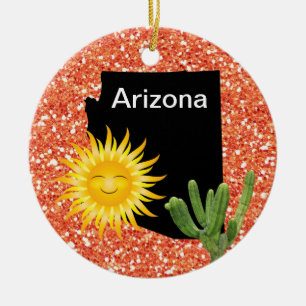 USA Stater Arizona - SRF Julgransprydnad Keramik