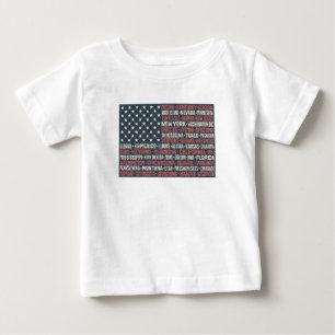 USA stater & huvudstäder T Shirt