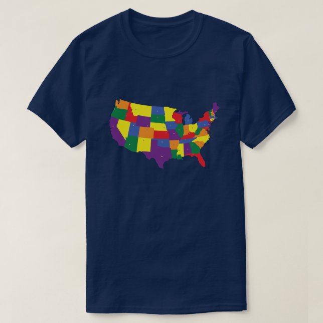 USA STATER PRIDE T SHIRT (Design framsida)