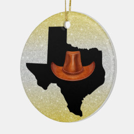 USA Stater Texas - se bak Julgransprydnad Keramik