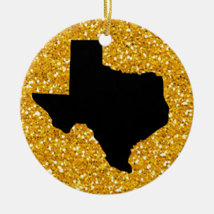 USA Stater Texas - SRF Julgransprydnad Keramik