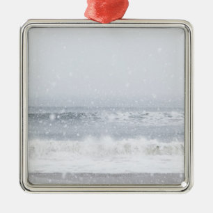 USA statliga New York, Rockaway strand, snöstorm Julgransprydnad Metall