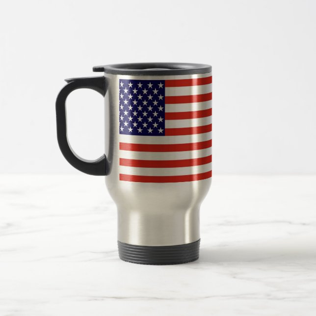 USA stjärna- & randtravel mug Resemugg (Vänster)