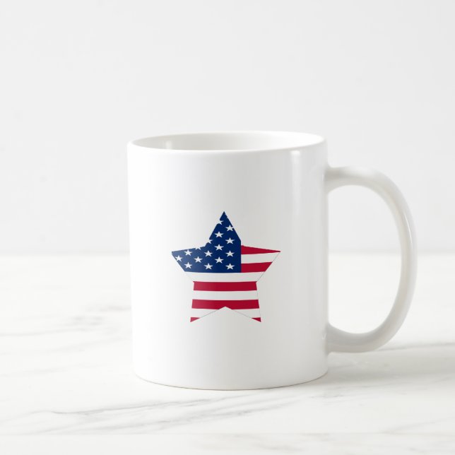 USA stjärnaamerikanska flaggan Kaffemugg (Höger)