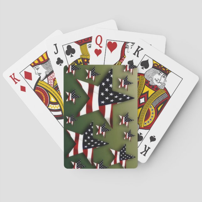 USA-stjärnor Kortlek (Baksidan)