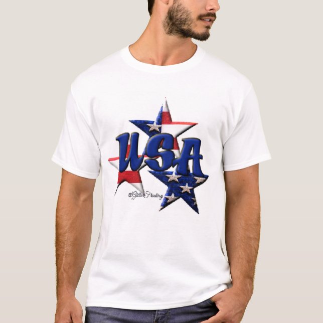 USA stjärnor T Shirt (Framsida)