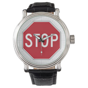 USA Stop Sign Armbandsur