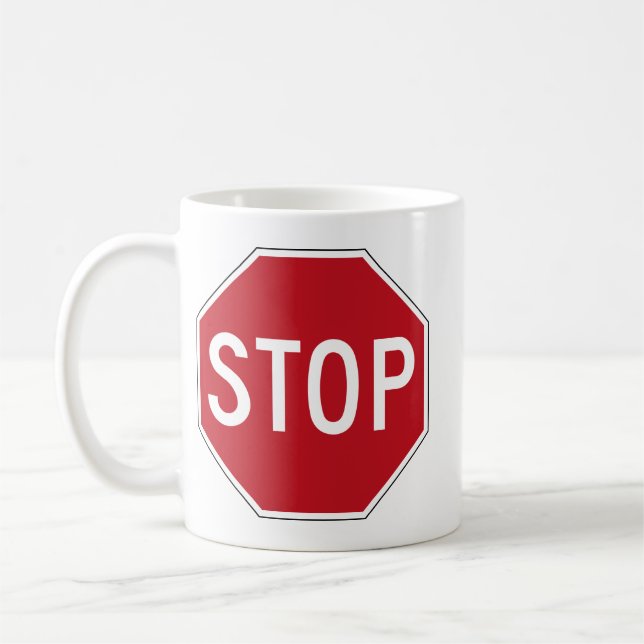 USA stoppet undertecknar Kaffemugg (Vänster)