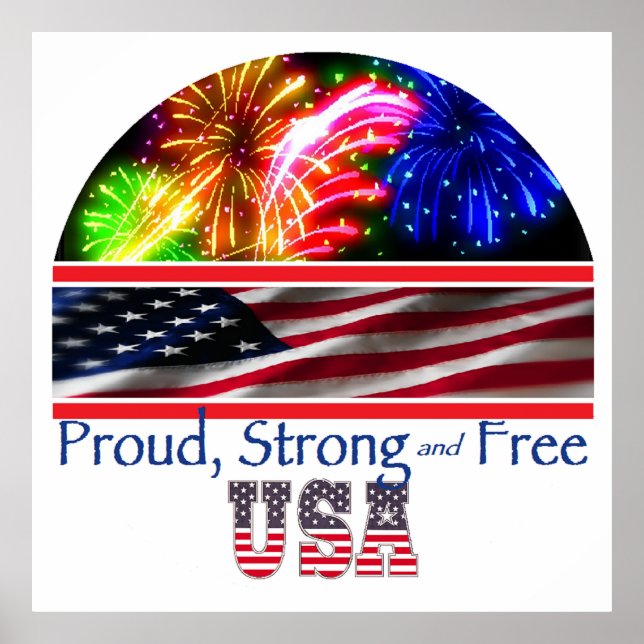 USA Strong Poster (Framsidan)