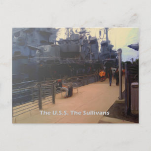 USA Sullivans (DD-537) Vykort