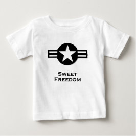 USA Sweet Freedom Black Tee Shirt