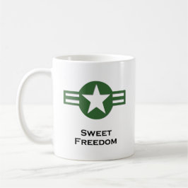USA Sweet Freedom Grönt Kaffemugg
