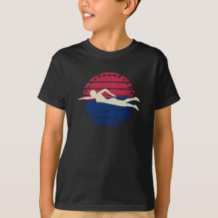 USA Swimmer Swimming Sport Idrottsman T Shirt