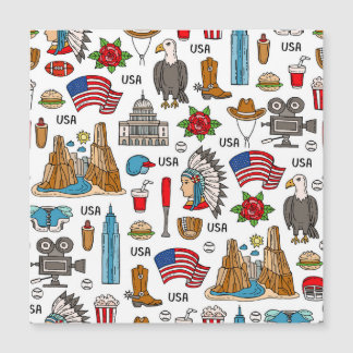USA Symbols Vintage Seamless Mönster