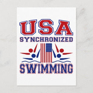 USA Synchronized Swimming Vykort