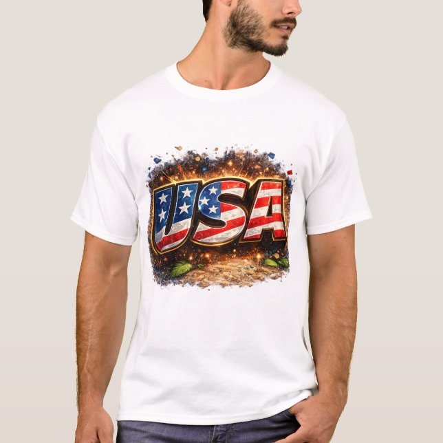 USA T-Shirt (Framsida)