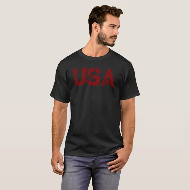 USA T-Shirt (Hel framsida)