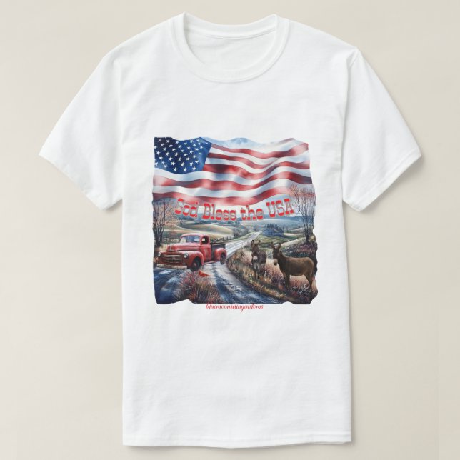 USA T SHIRT (Design framsida)