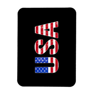 USA T Shirt Patriotic American Flagga Manar Women Magnet