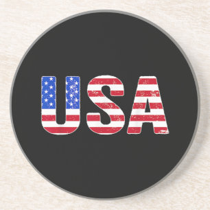 USA T-shirt Patriotisk Amerikansk Flagga Män Kvinn Underlägg
