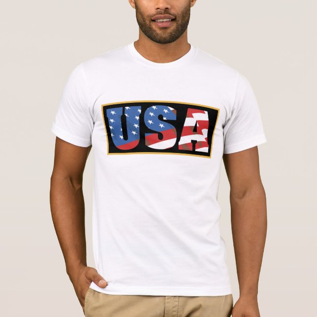 USA t-skjorta Tee Shirt (Framsida)