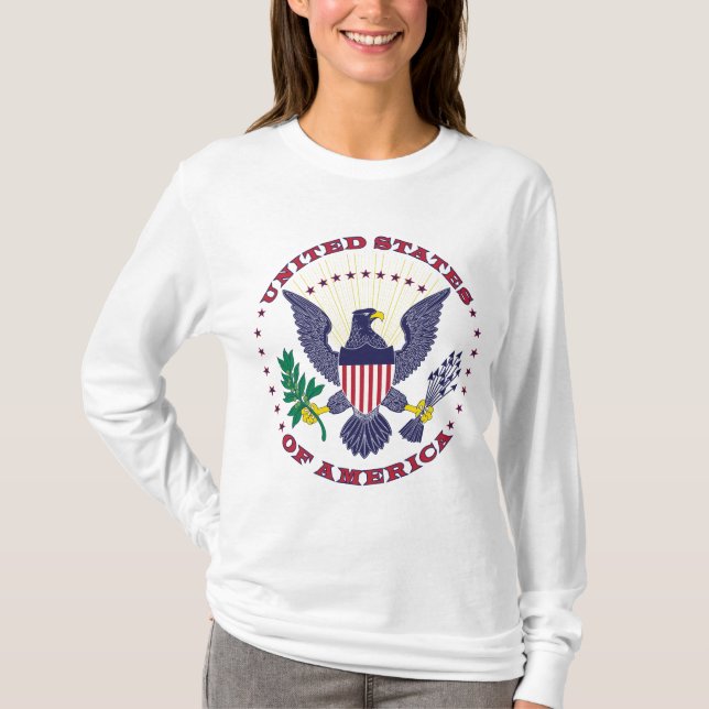 USA T-tröja Tee Shirt (Framsida)