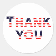 USA tack för ditt klistermärke